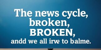 The news cycle is broken, and we're all to blame.