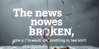 The news is broken, and I'm tired of pretending it isn't.